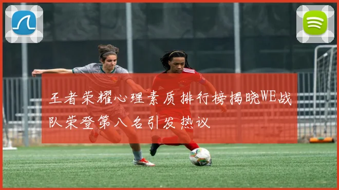 王者荣耀心理素质排行榜揭晓WE战队荣登第八名引发热议